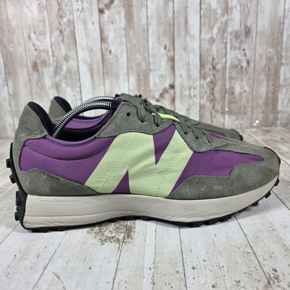 New Balance 327 Mens Oak Leaf Green Mystic Purple Sneakers MS327TC Size 11